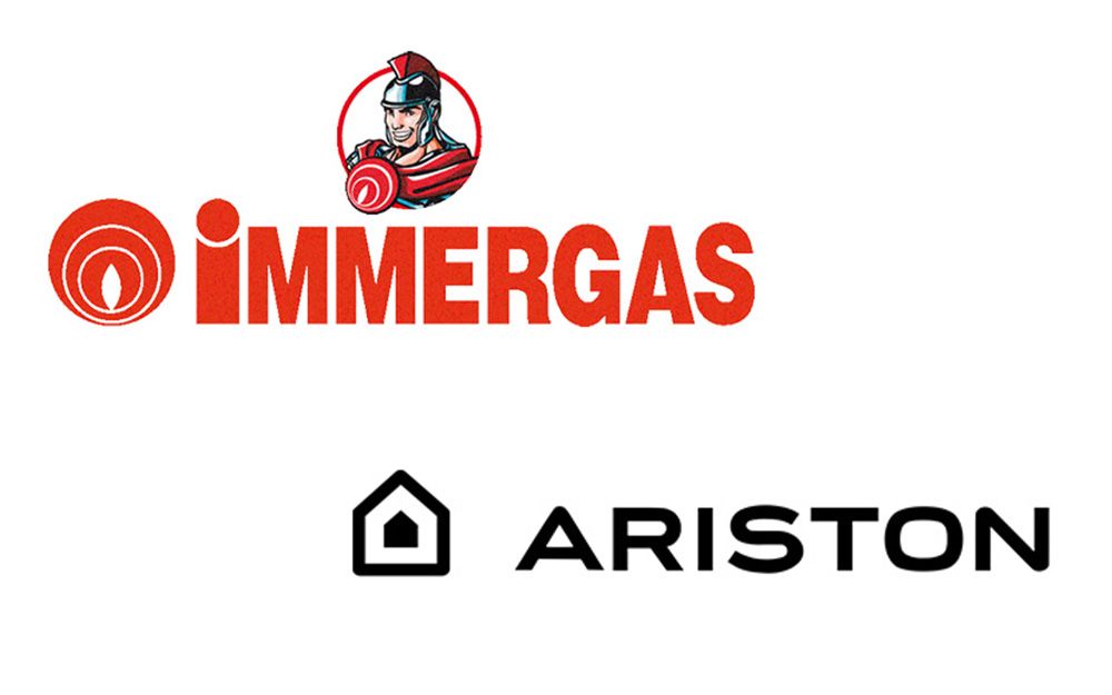 Logo IMMERGAS e logo ARISTON
